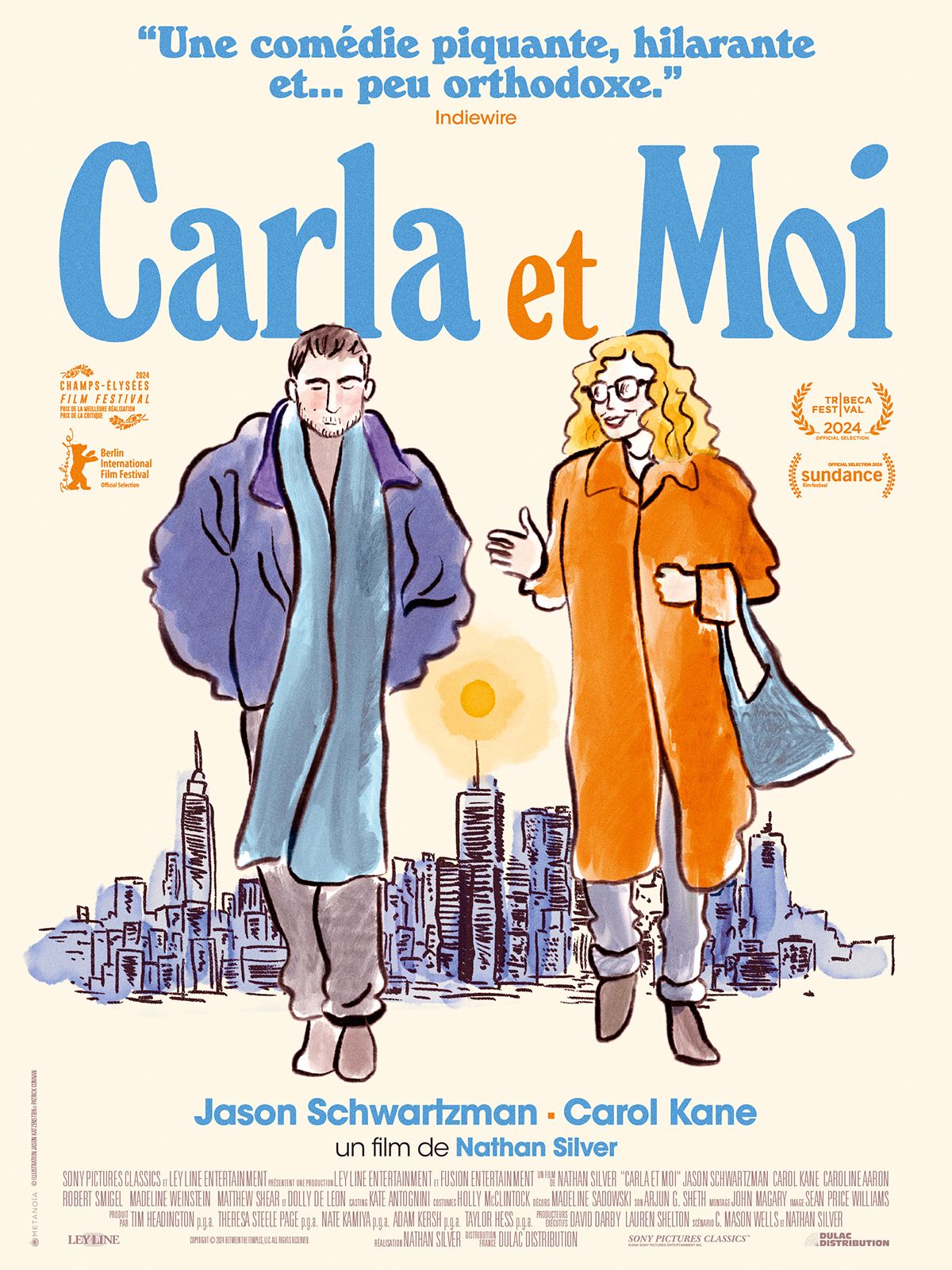 Infos horaires pour Carla et Moi CGR Cinémas