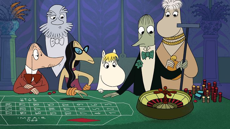 Les Moomins sur la Riviera