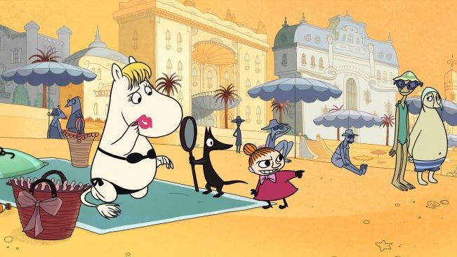Les Moomins sur la Riviera