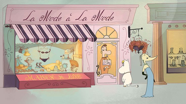 Les Moomins sur la Riviera