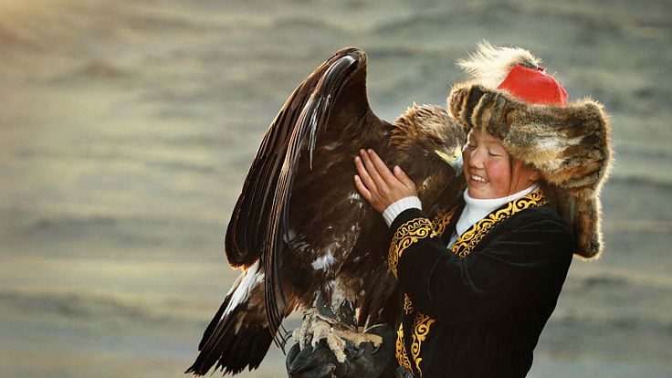 La jeune fille et son aigle