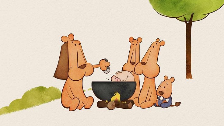 Le Cochon, le renard et le moulin