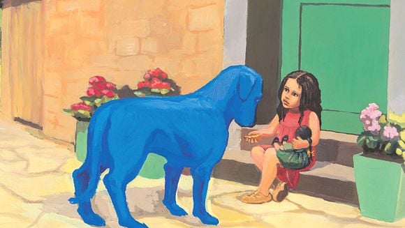 CHIEN BLEU
