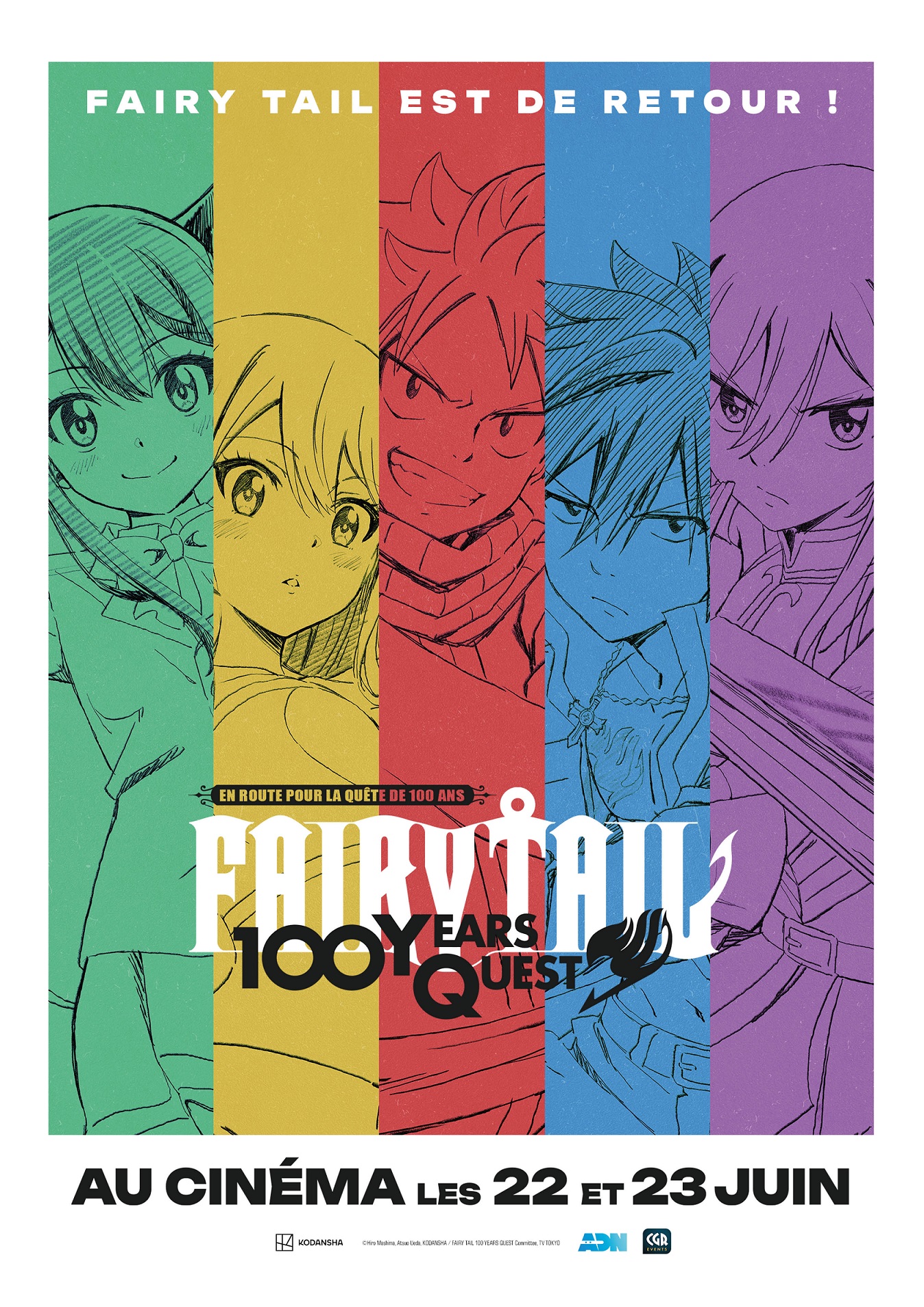 Infos & horaires pour Fairy Tail 100 Years Quest : En route pour la quête  des 100 ans - CGR Cinémas