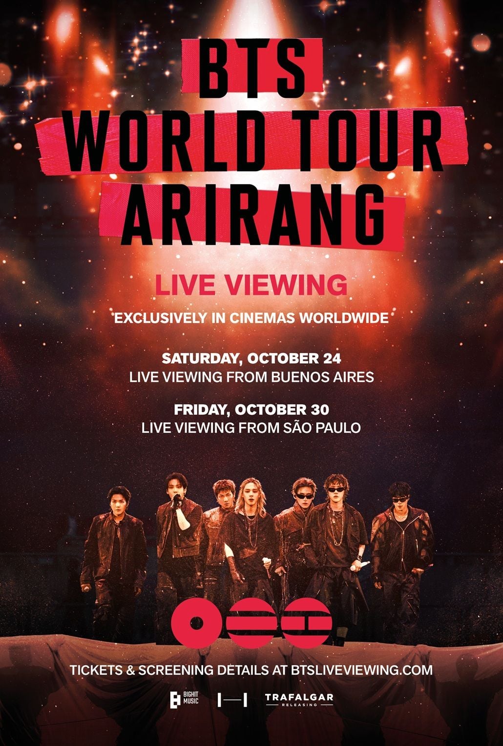 Concerts : "BTS WORD TOUR ARIRANG..LIVE VIEWING IN SAO PAULO & BUENOS AIRES"