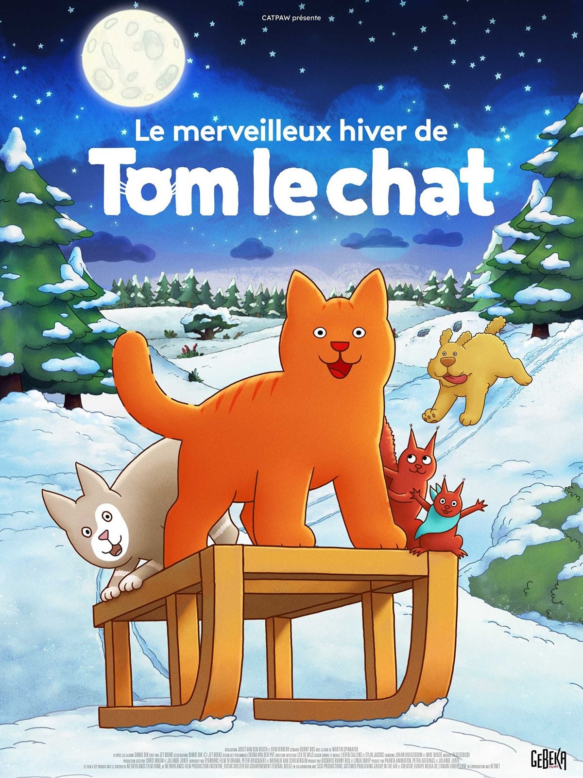 Affiche de Le Merveilleux hiver de Tom le chat