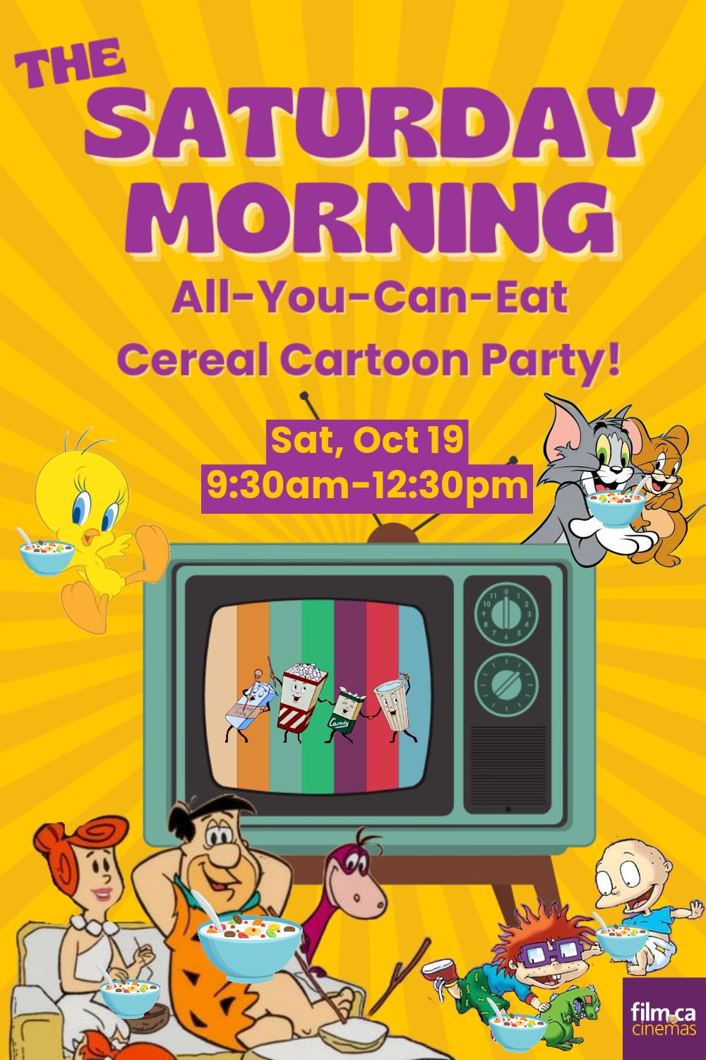 The Saturday Morning All-You-Can-Eat Cereal Cartoon Party