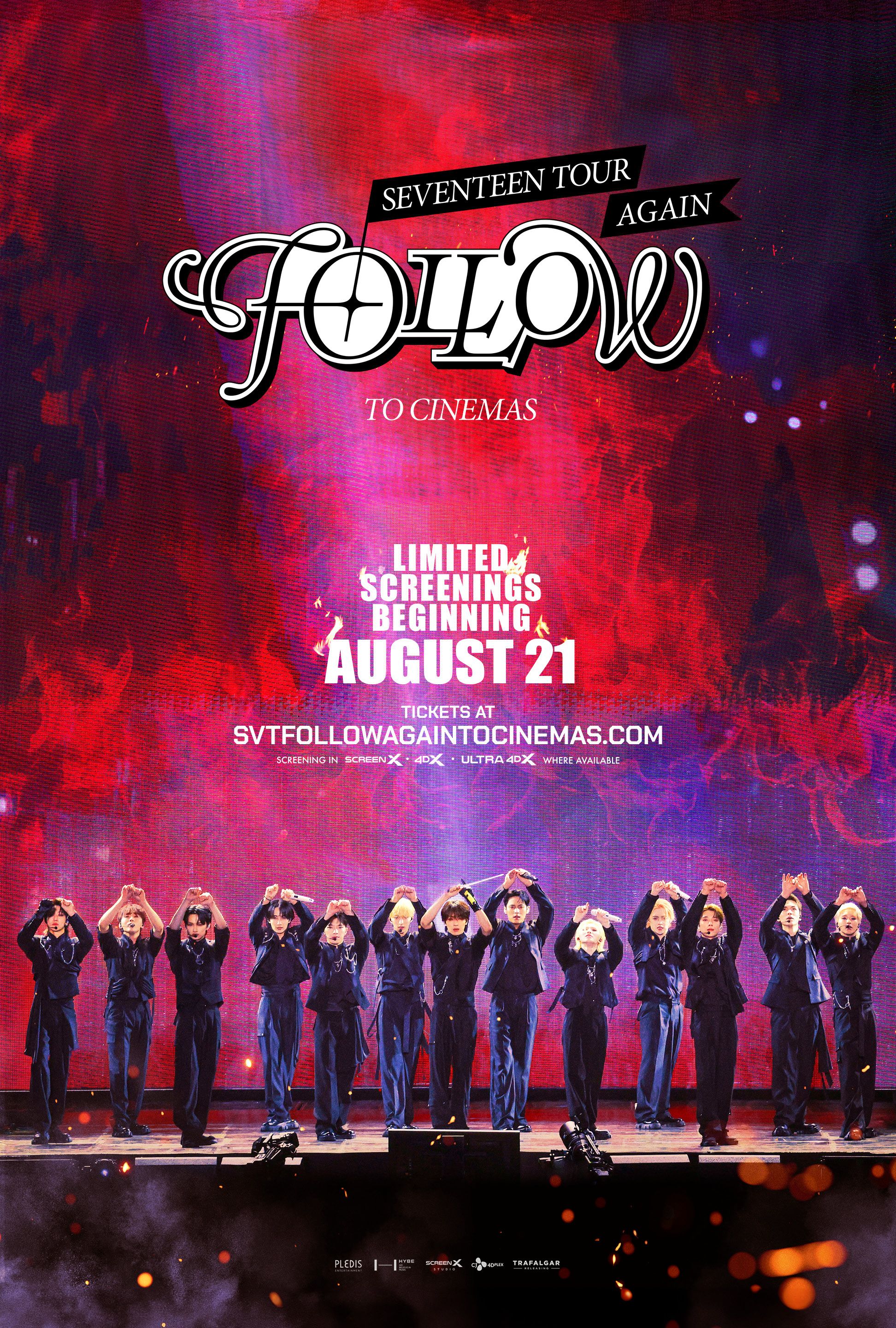 Seventeen tour 'Follow' Again to Cinemas Showtimes & Tickets