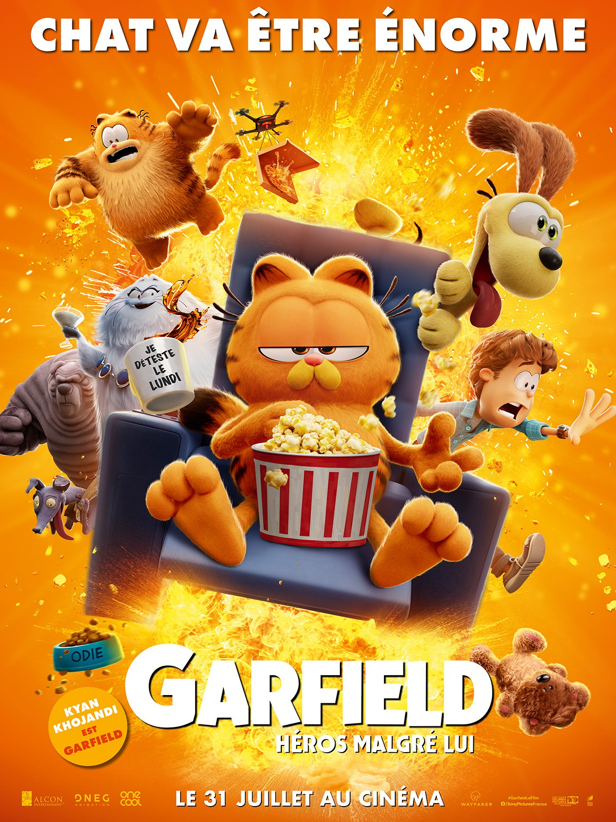 Infos & horaires pour Garfield Héros malgré lui Cinéma A l'affiche