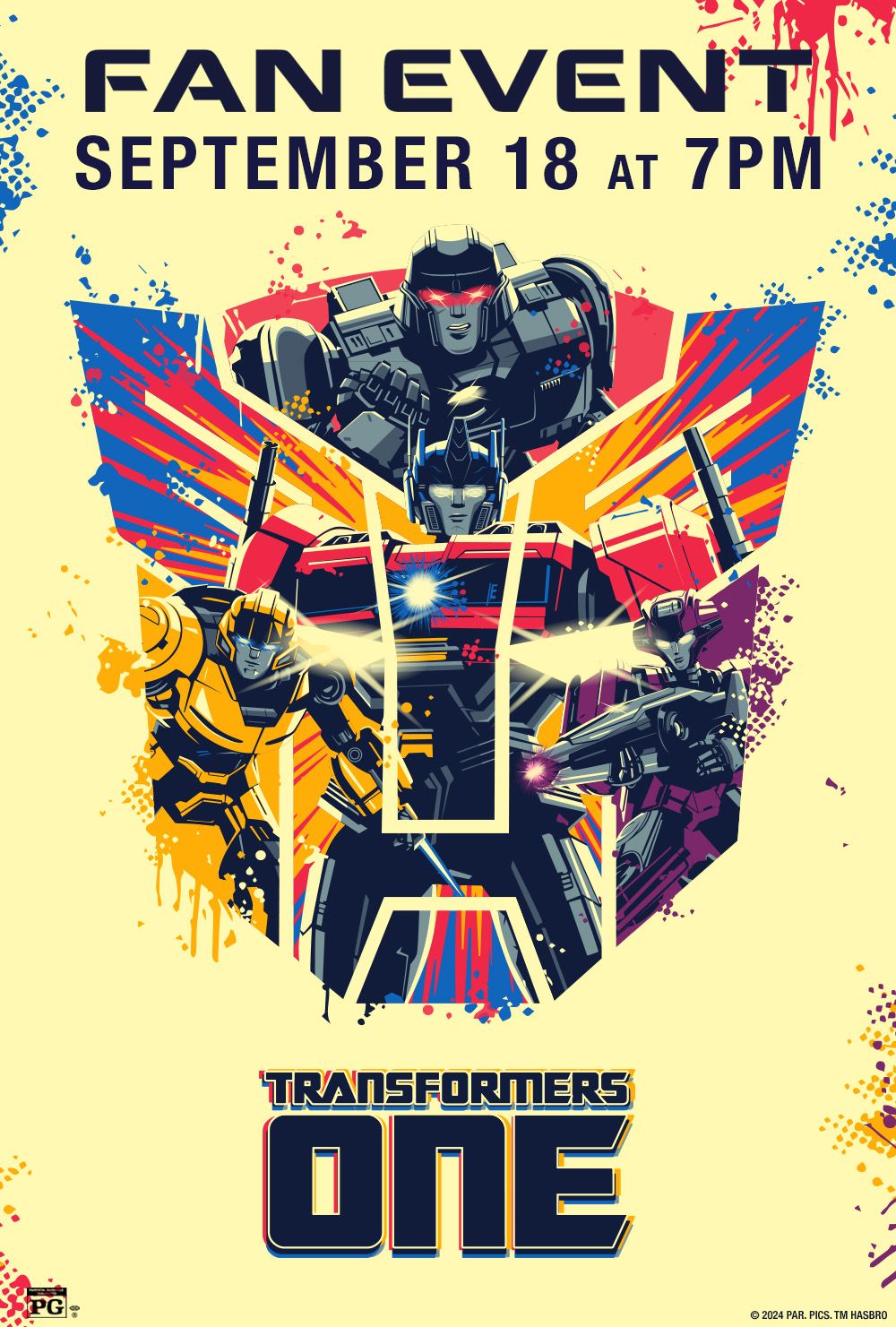 Transformers One Fan Event Showtimes & Tickets MJR Theatres