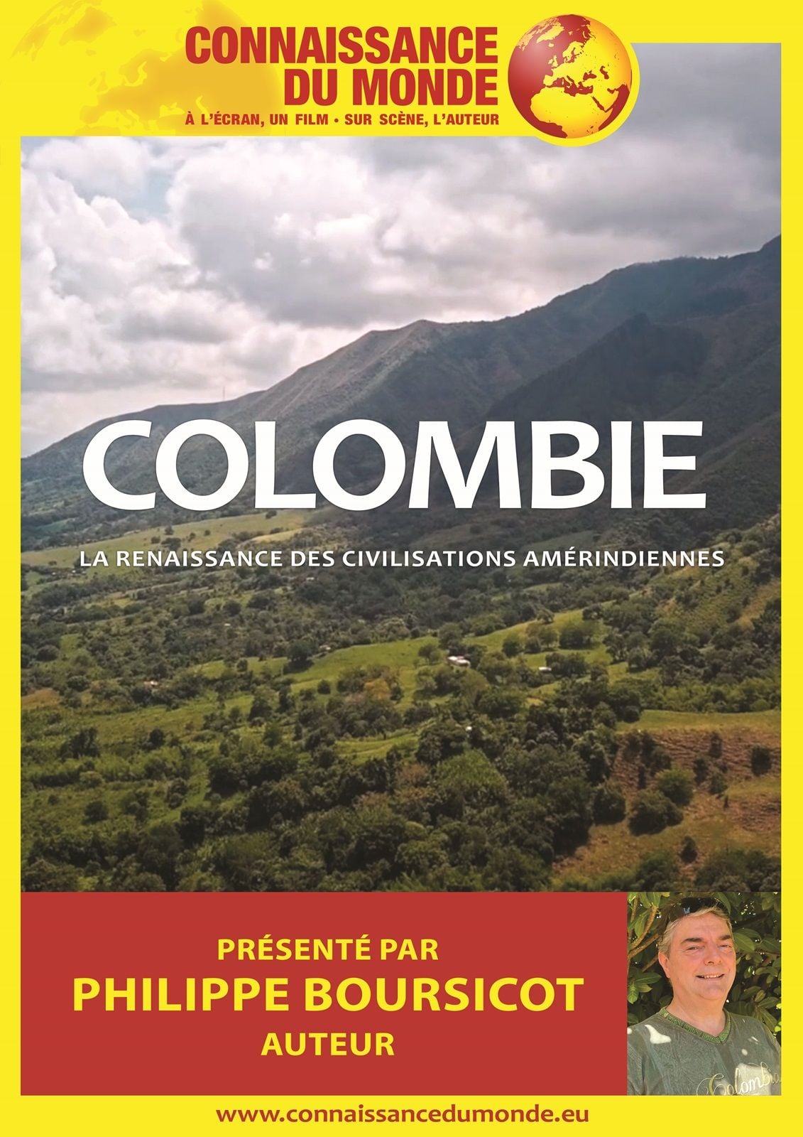 Affiche de Connaissance du Monde : Colombie - La renaissance des civilisations amérindiennes