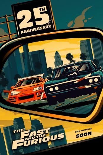 Ressortie 25ème Anniversaire Fast and Furious 1