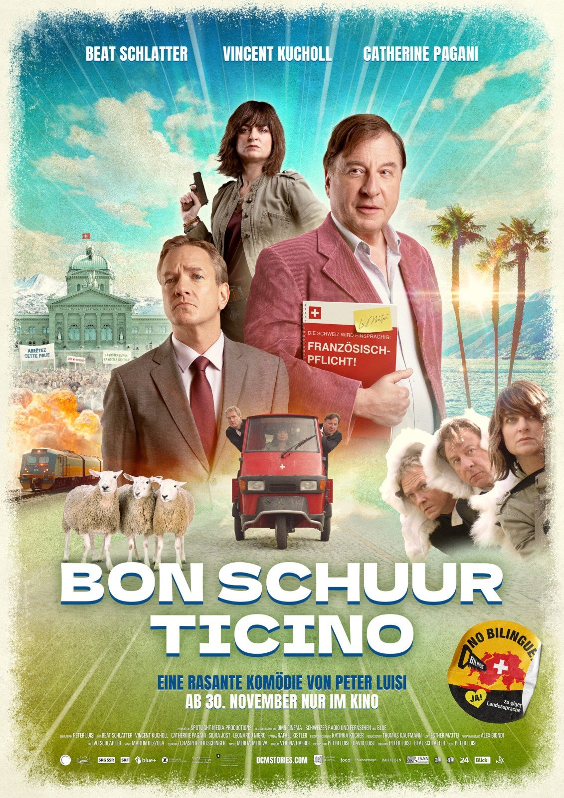 Bon Schuur Ticino (Bonjour Switzerland) showing in our 47-seat theatre) 