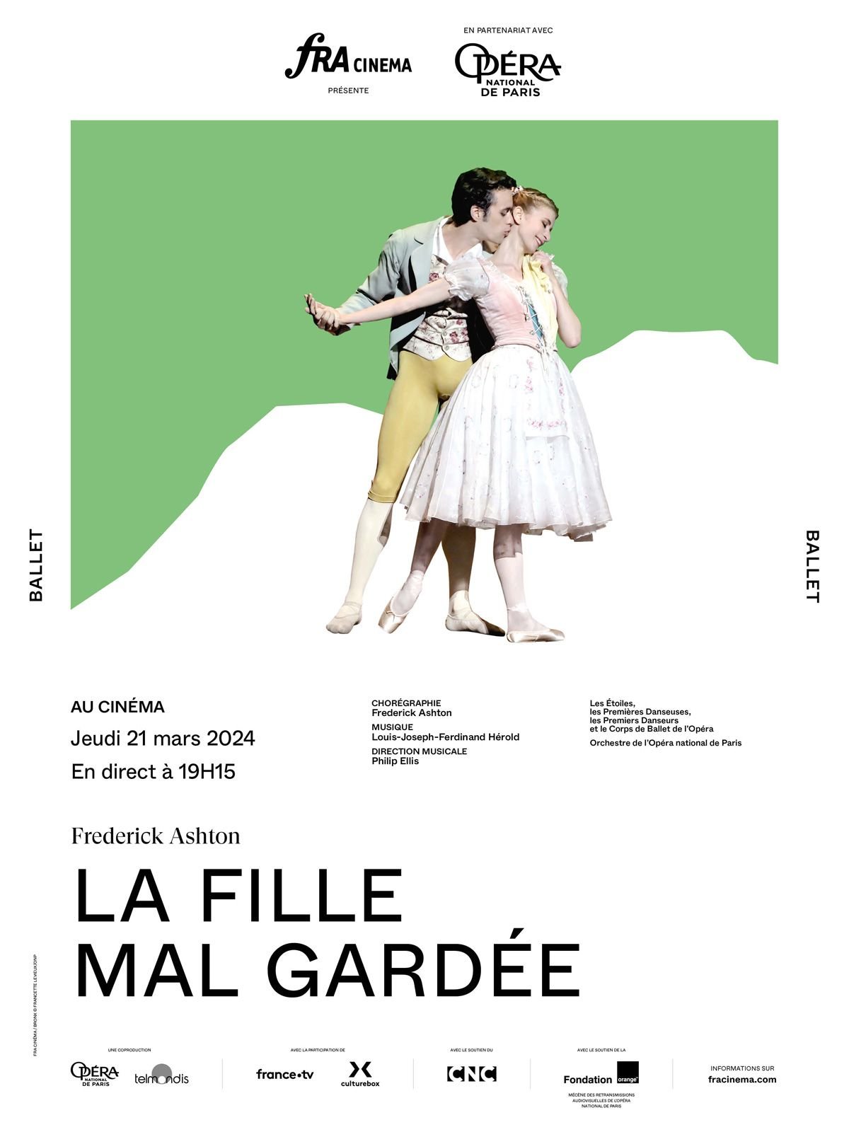 Infos & horaires pour La fille mal gardée (Opéra de Paris) - Le Rex ...