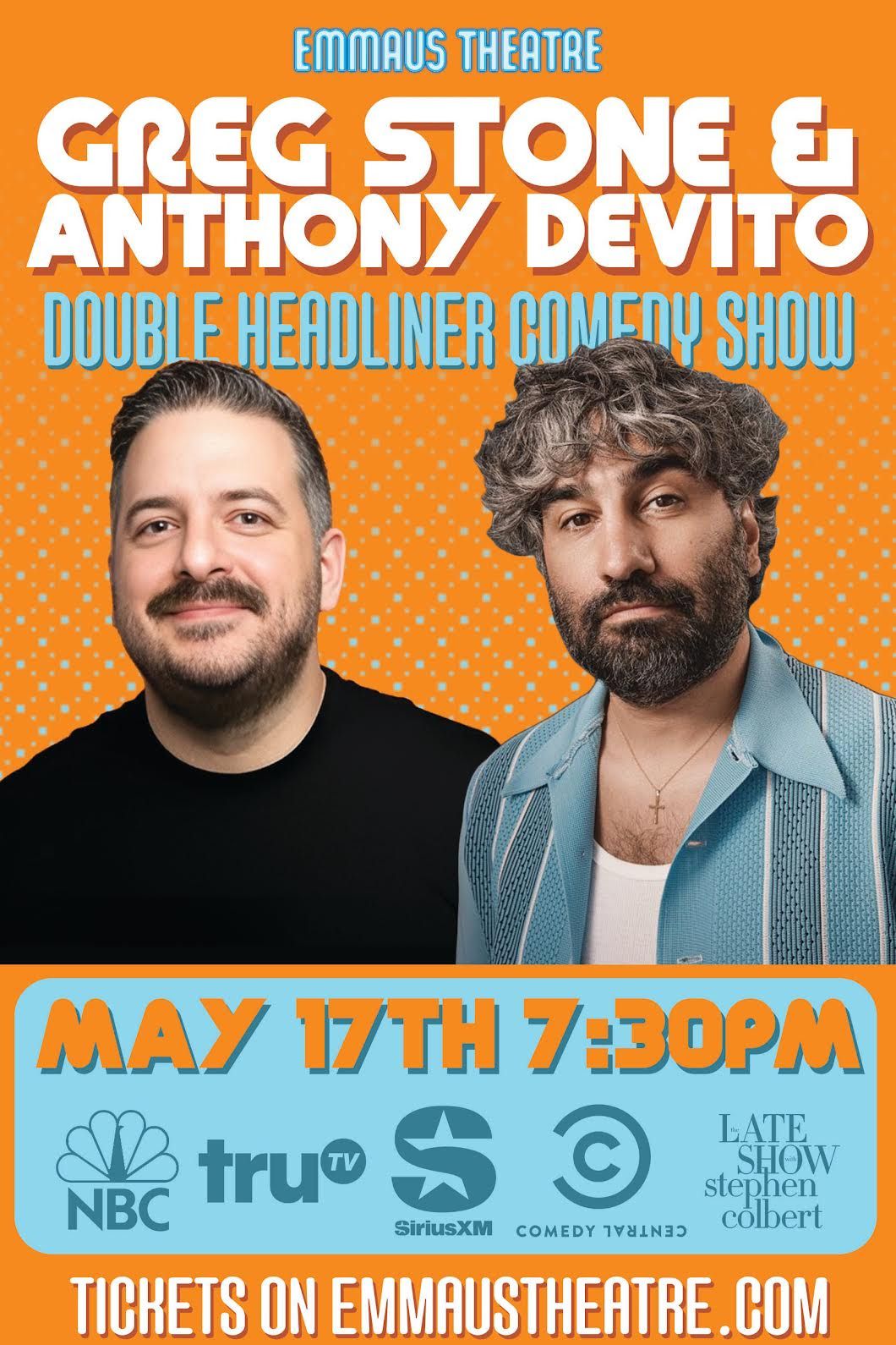 Greg Stone & Anthony DeVito – Double Headliner Comedy Show