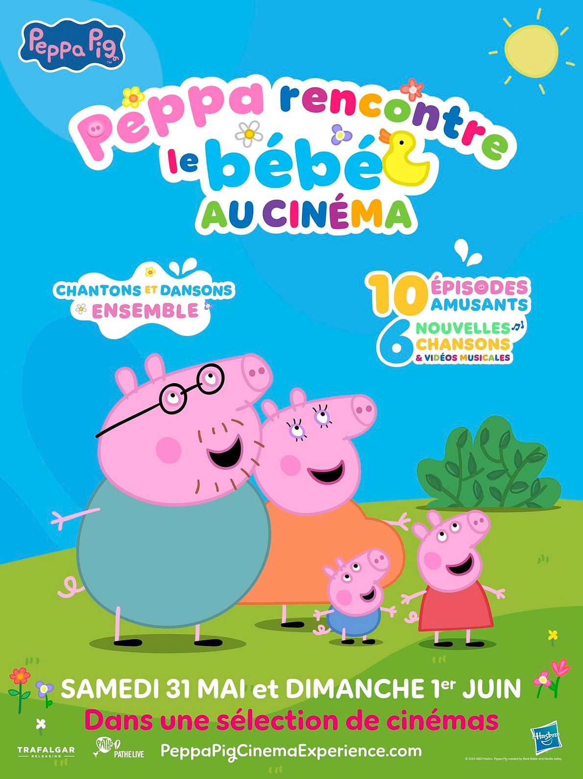 Peppa rencontre le bébé, au cinéma
