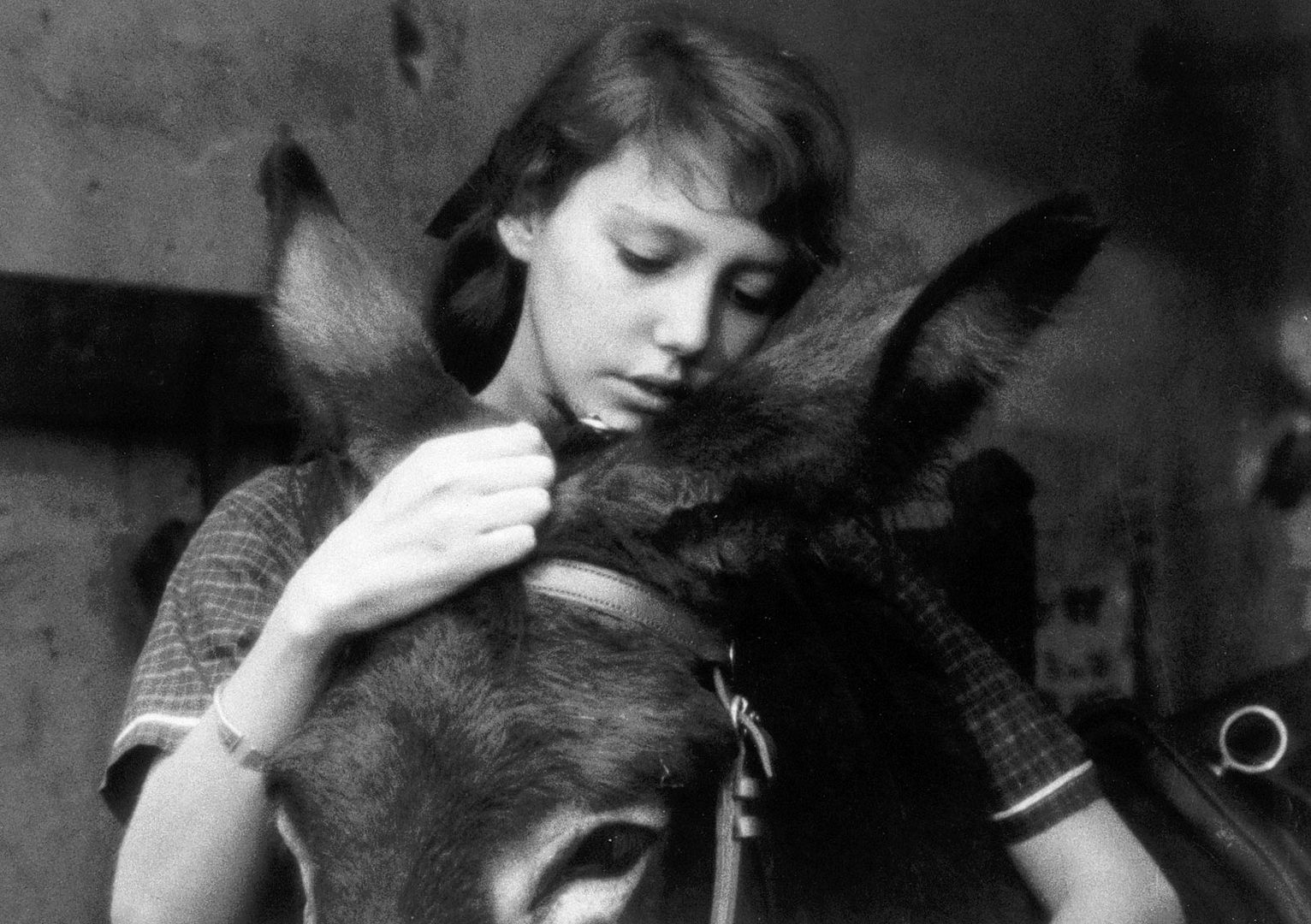 Une fille et un âne, image de "Au hasard Balthazar"