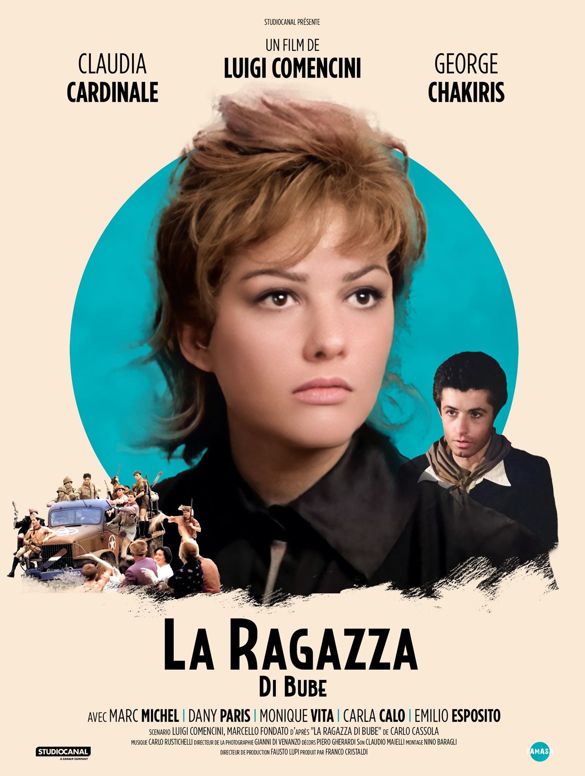 Affiche du film La Ragazza di Bube de Luigi Comencini avec Claudia Cardinale et George Chakiris