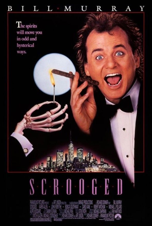 Scrooged (FREE part of our 6 Days of FREE Holiday Movies!  Showing in our 180-seat Balinese Theatre)