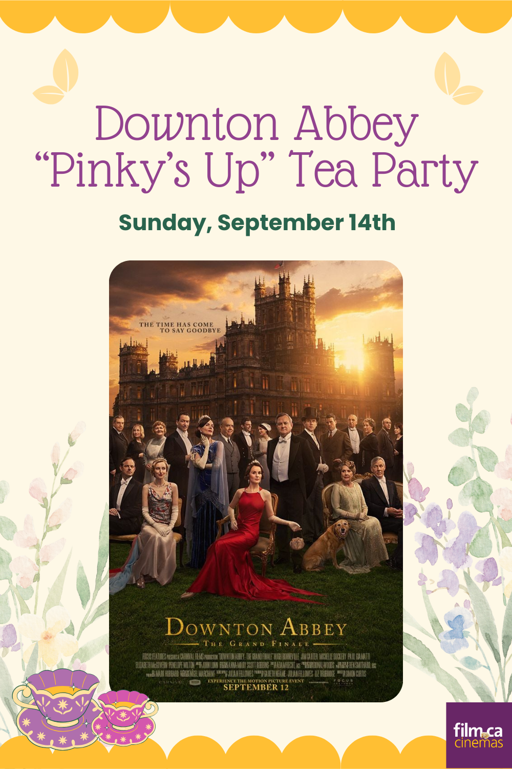 Downton Abbey – “Pinky’s Up” Tea Party