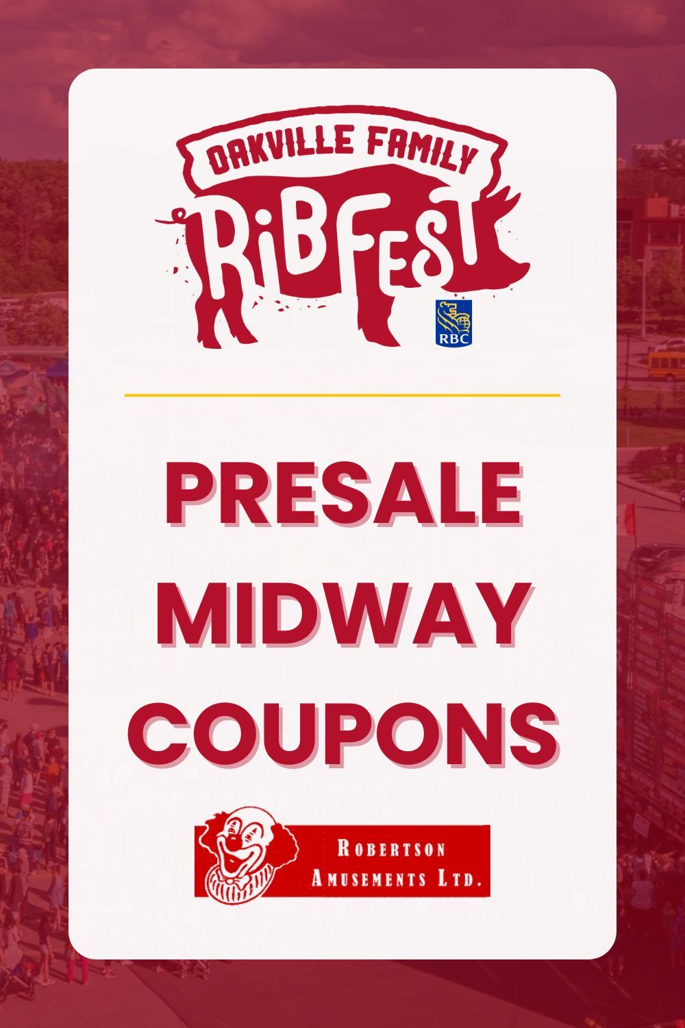 Presale Ribfest Midway Coupons