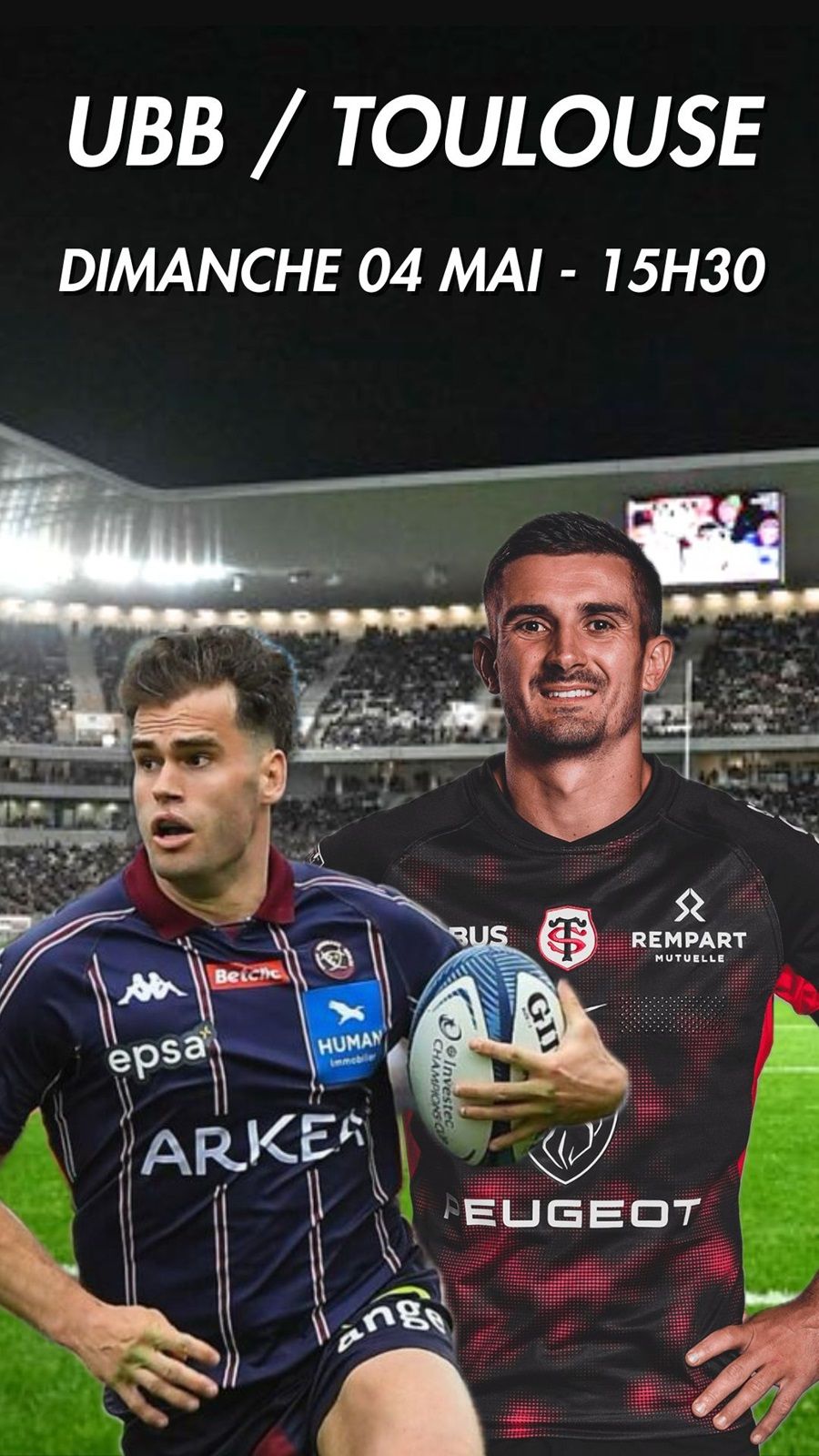 UBB-Toulouse : Demi-Finale Champions Cup