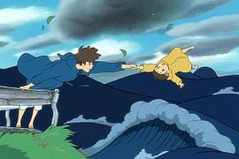 Ponyo sur la falaise